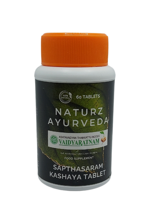 Sapthasaram Kashaya Gulika 60 Tablets