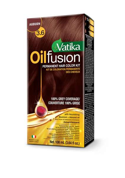 Vatika Oil Fusion Permanent Hair Colour - Auburn 108ml